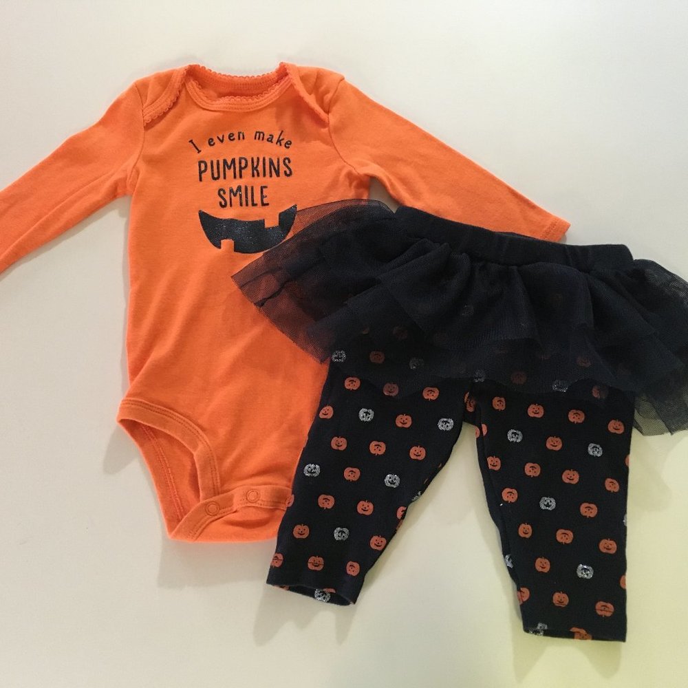 Carter's Halloween Bodysuit and Tutu Leggings